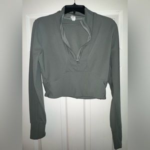 90 Degree Olive Green Athletic Jacket. WORN ONCE